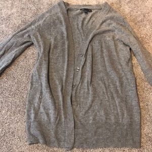 Gray cardigan